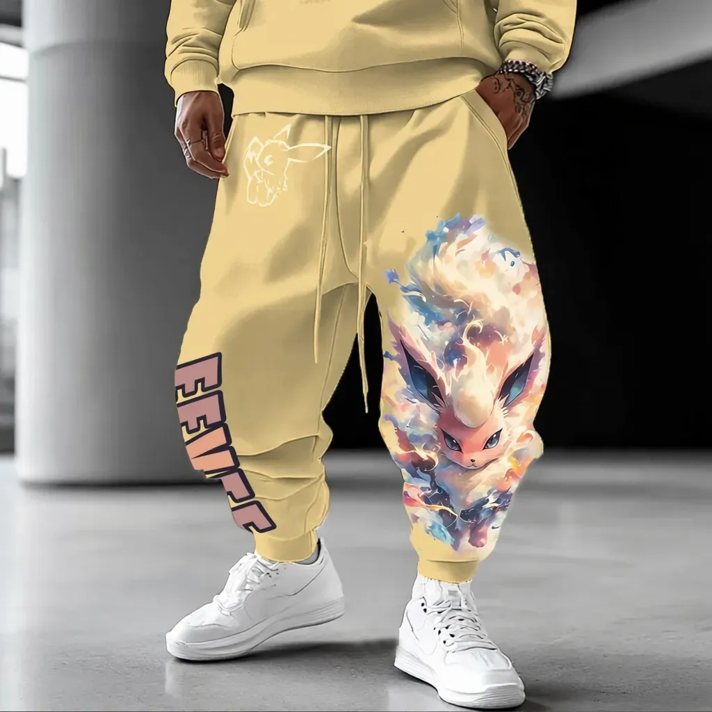 Pokémon Unisex Anime Eevee Pants