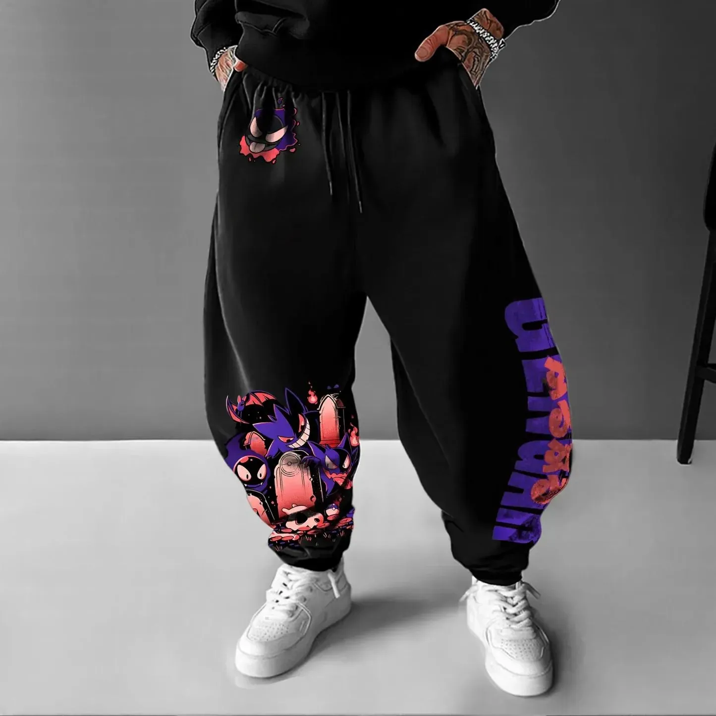 Pokémon Unisex Anime Gengar Pants