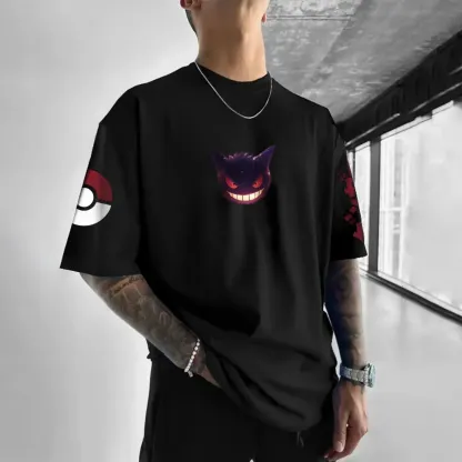 [Copy]Pokémon Unisex Anime Halloween Gengar T-shirt