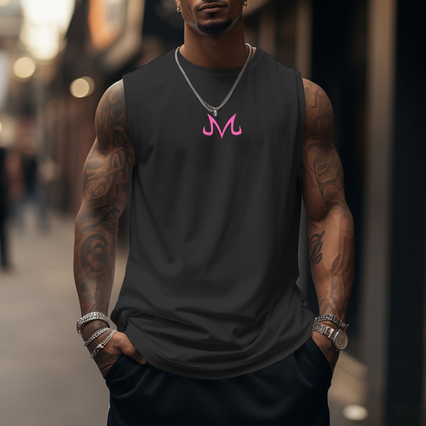 Unisex Anime Sleeveless Tank Top