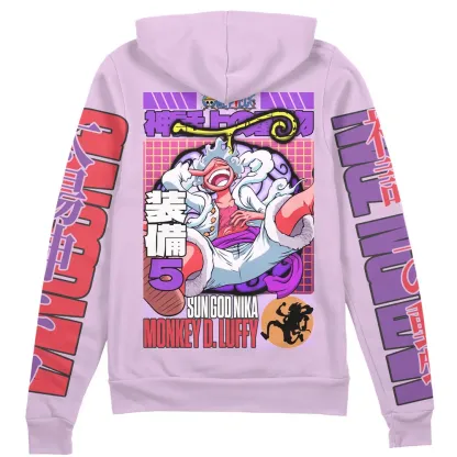  Gear 5th Luffy V2   Streetwear Zip Hoodie Jacket-AnimeClothe