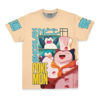 Snorlax V3 Pokemon Streetwear T-Shirt-AnimeClothe