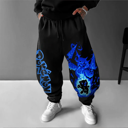 Unisex   Casual Anime Streetwear Pants-AnimeClothe