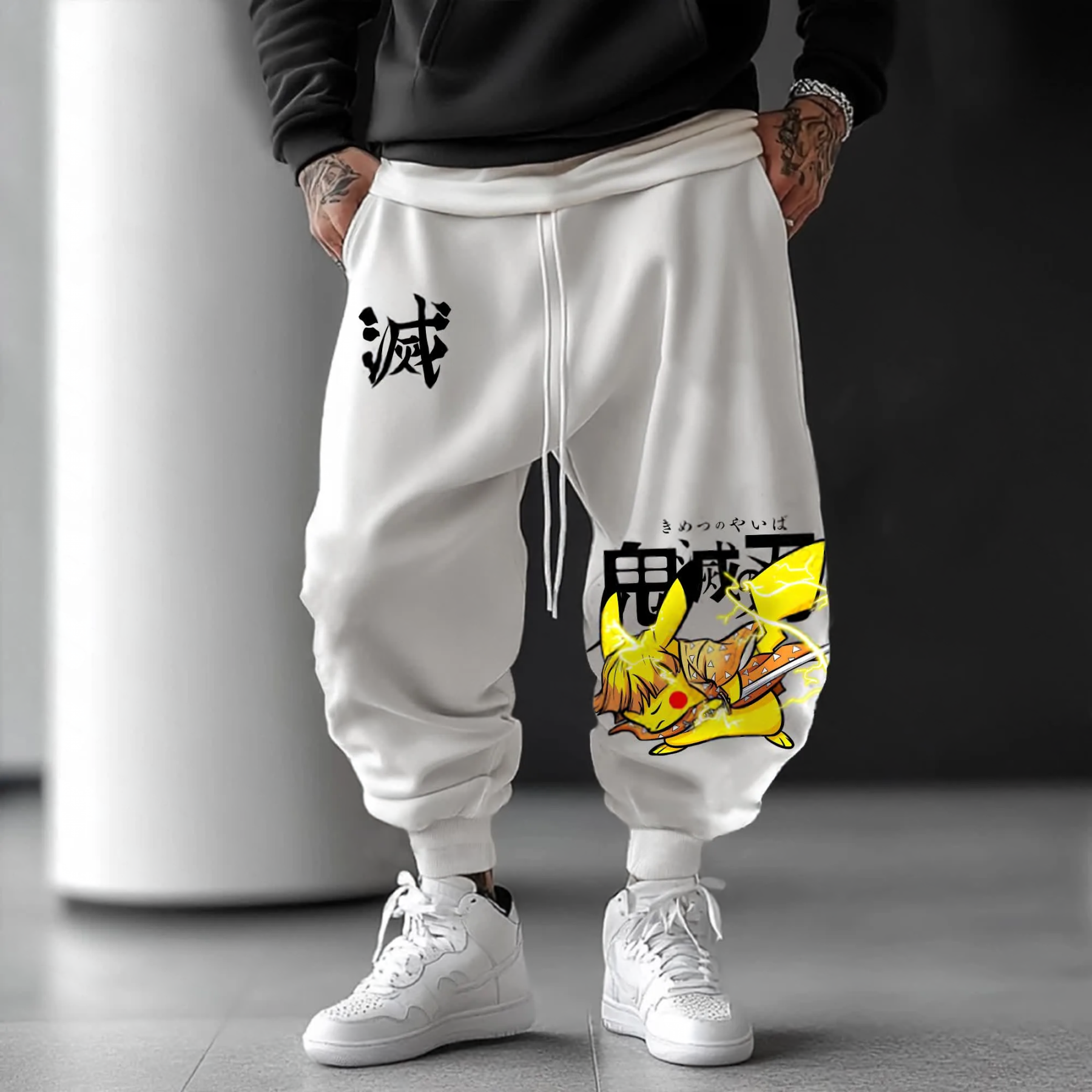 Unisex  Casual Anime Streetwear Pants-AnimeClothe
