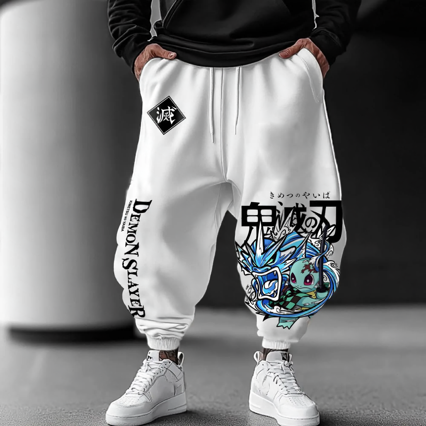 Unisex  Casual Anime Streetwear Pants-AnimeClothe
