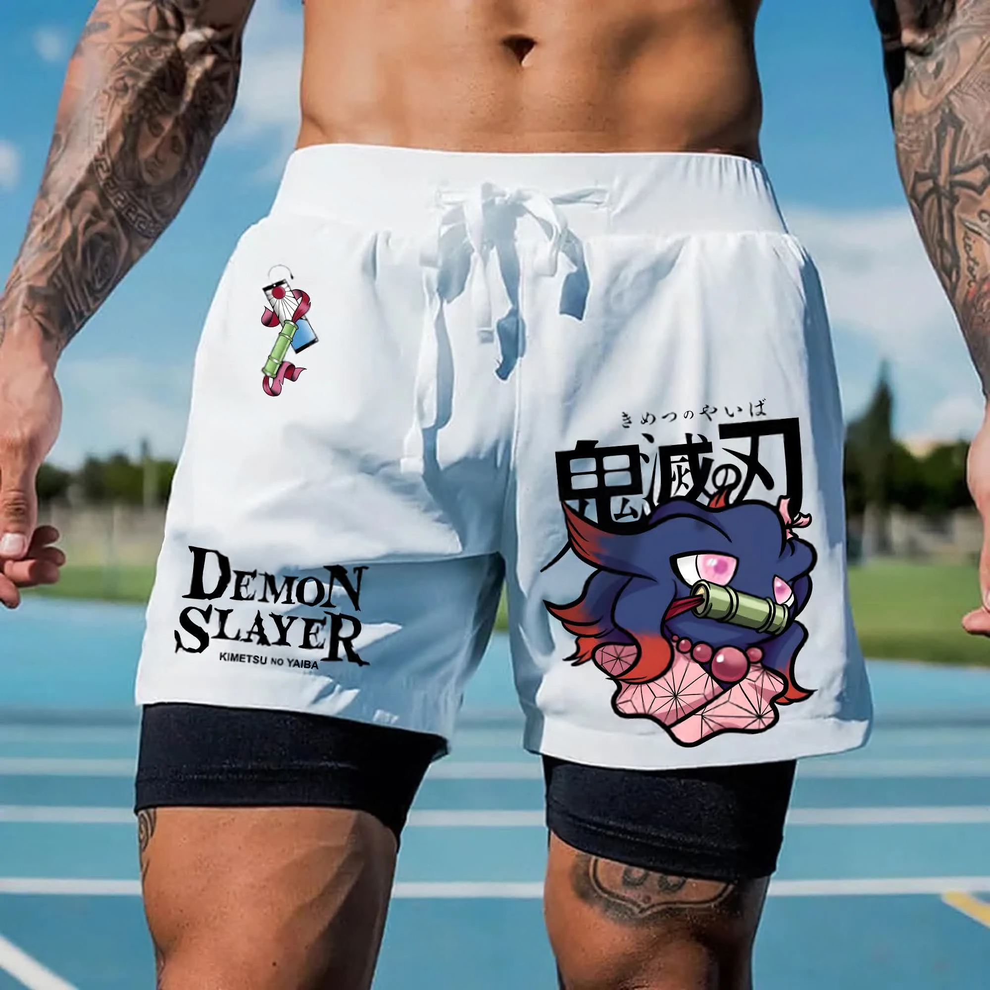 Unisex   Casual Anime Streetwear Shorts-AnimeClothe