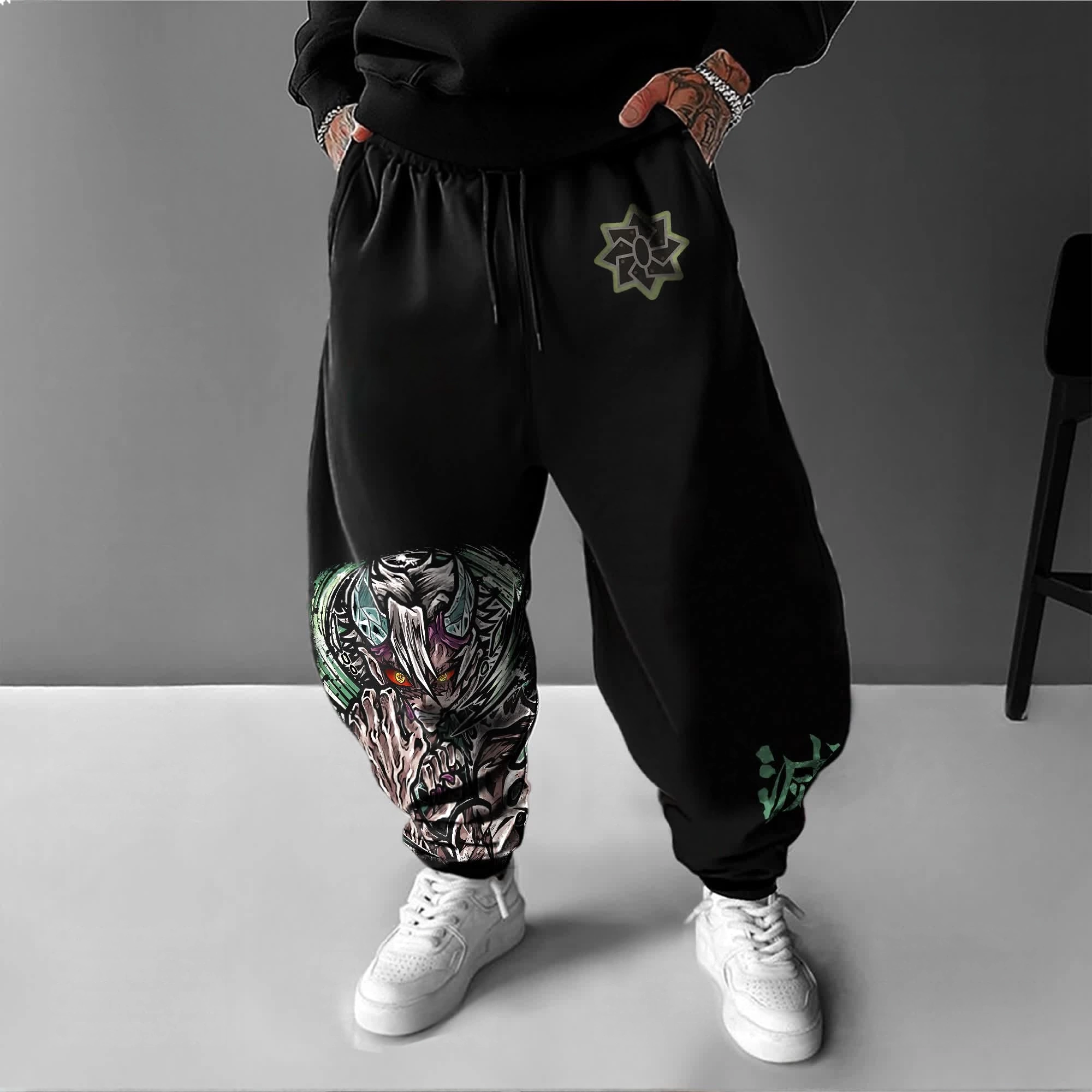Unisex Anime Inspired Vintage Pants