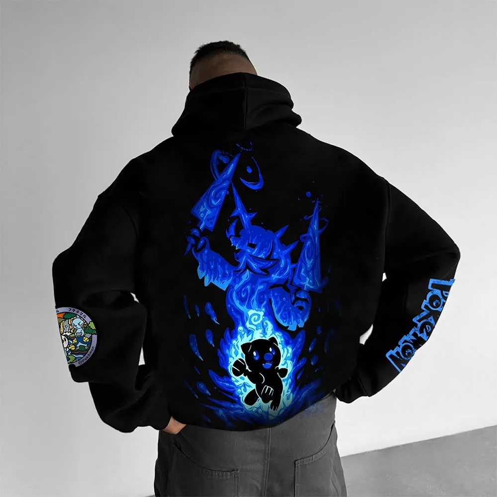Unisex Anime Graphic Streetwear Vintage Hoodie-AnimeClothe