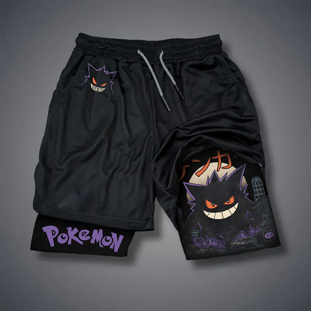 Unisex   Casual Anime Streetwear Shorts-AnimeClothe