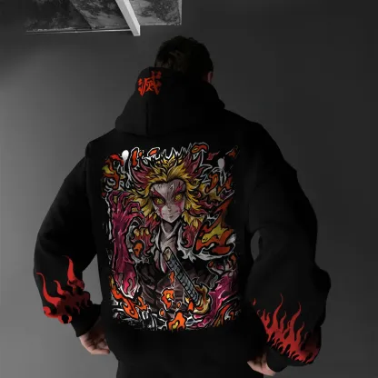 Unisex Anime Graphic Streetwear Vintage Hoodie