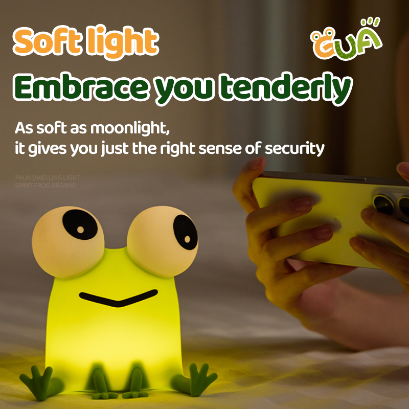 🐸Little frog pressing the silicone lamp