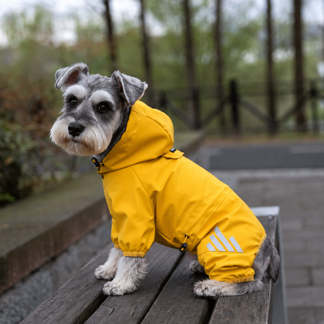 🐕‍🦺Reflective Four-Leg Dog Raincoat – Water-Resistant Hooded Rain Suit for Small & Medium Dogs