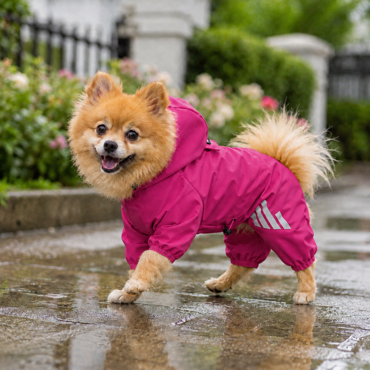 🐕‍🦺Reflective Four-Leg Dog Raincoat – Water-Resistant Hooded Rain Suit for Small & Medium Dogs
