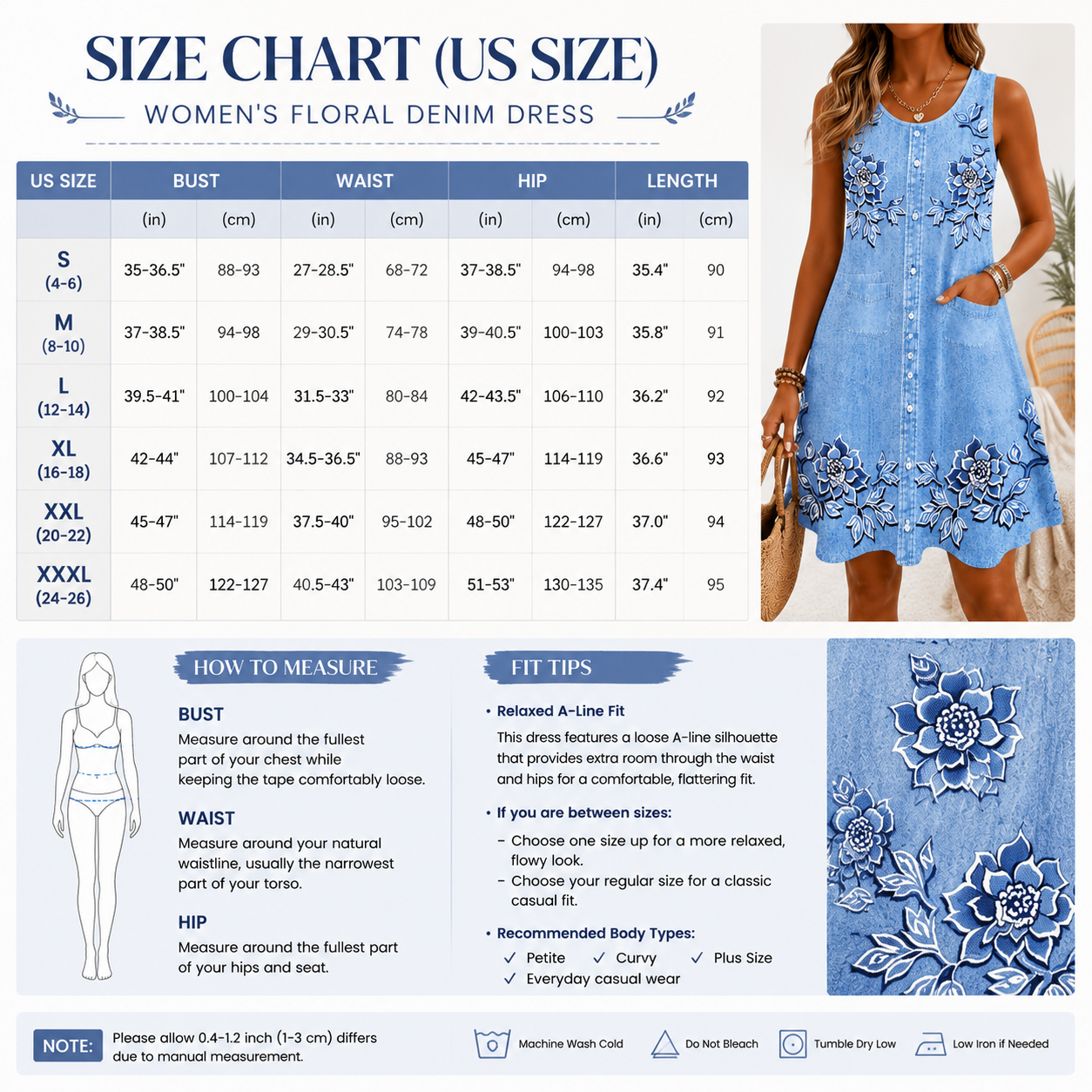 Women's Floral Embroidered Mini Dress – Sleeveless Button Front A-Line Summer Vacation Dress with Pockets