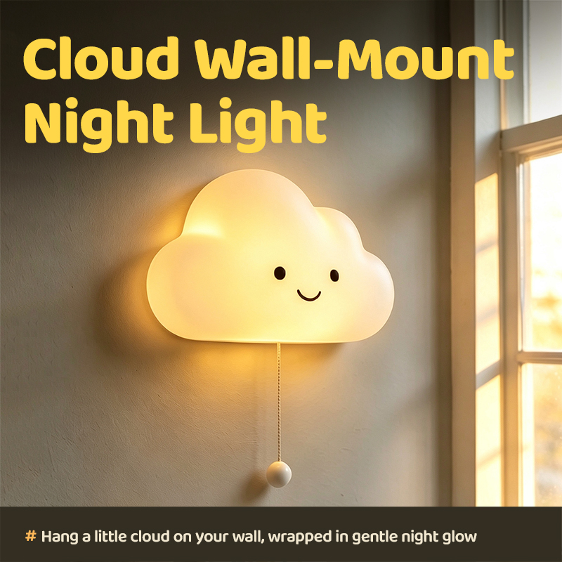 ☁️"DreamyCloud" Wall-Mount Silicone Night Light