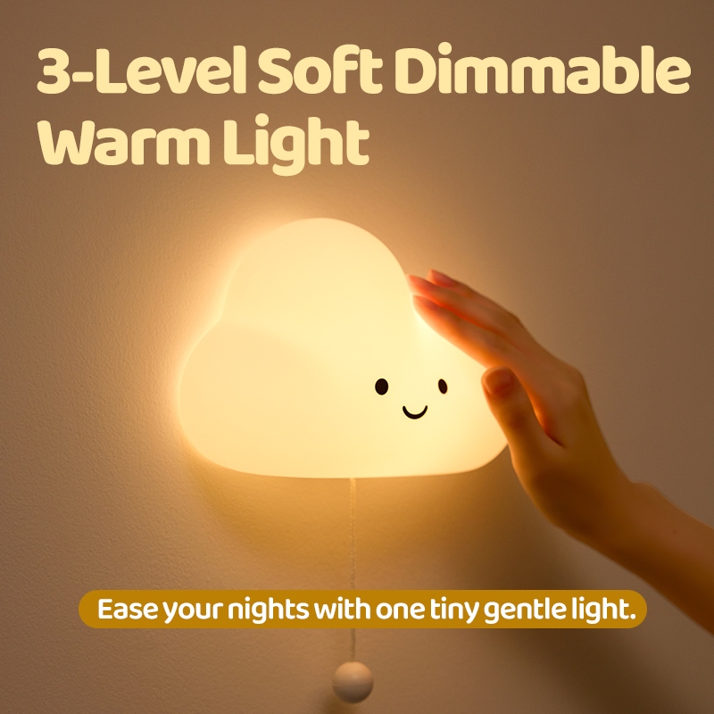 ☁️"DreamyCloud" Wall-Mount Silicone Night Light