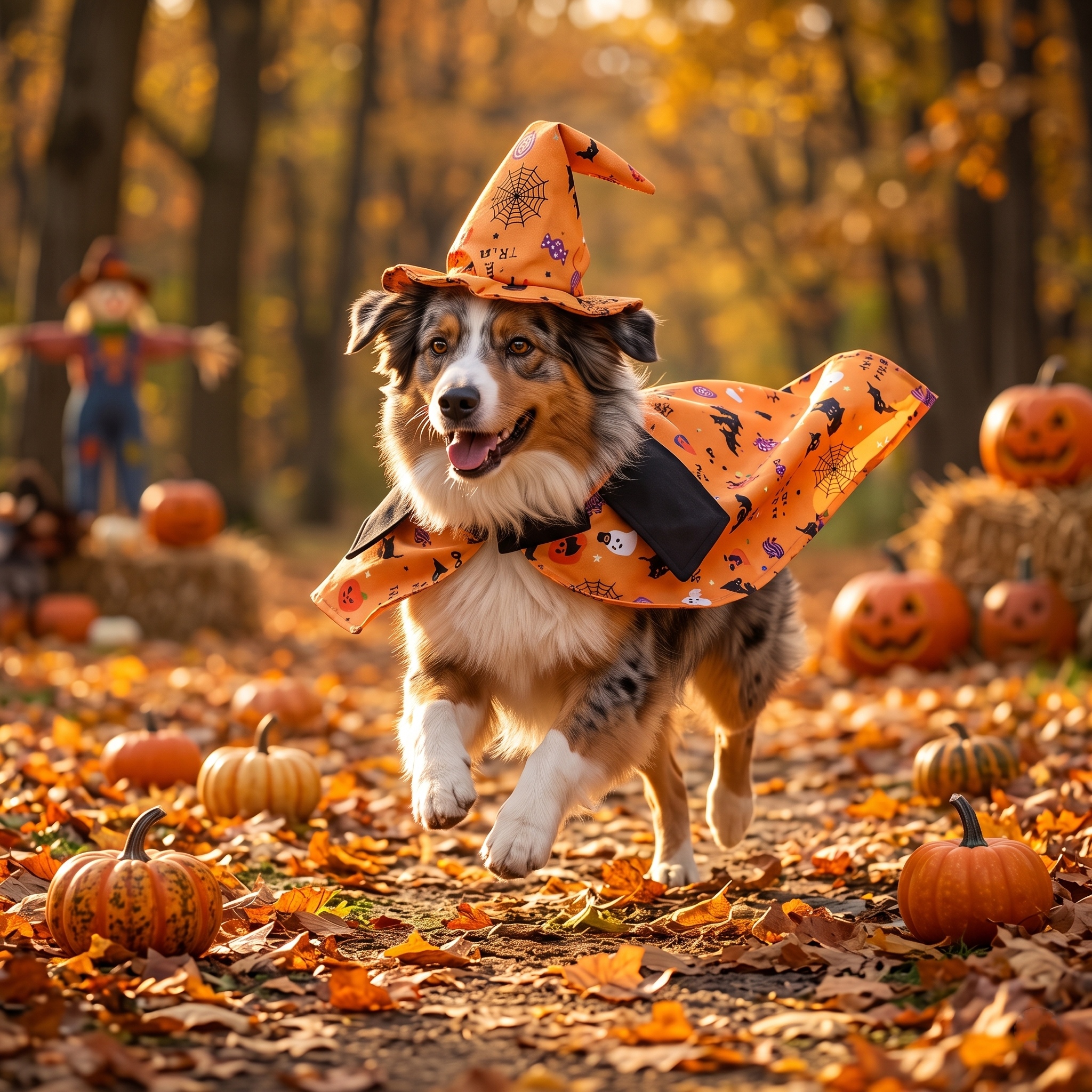 🎃"Spooky-Cute" Pumpkin Pet Costume