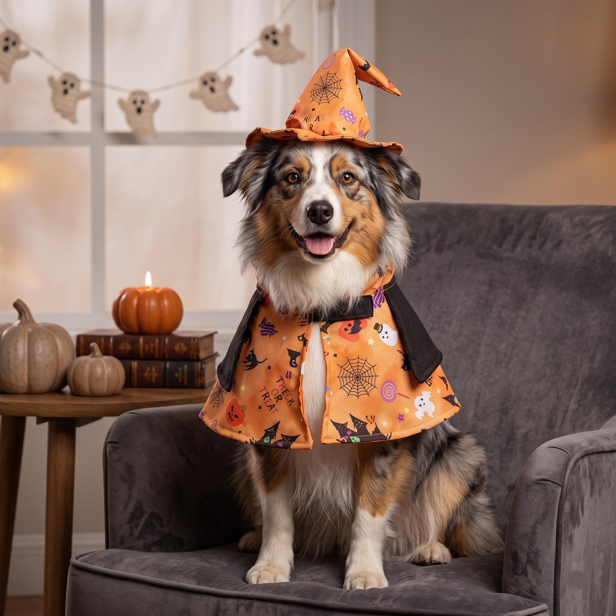 🎃"Spooky-Cute" Pumpkin Pet Costume