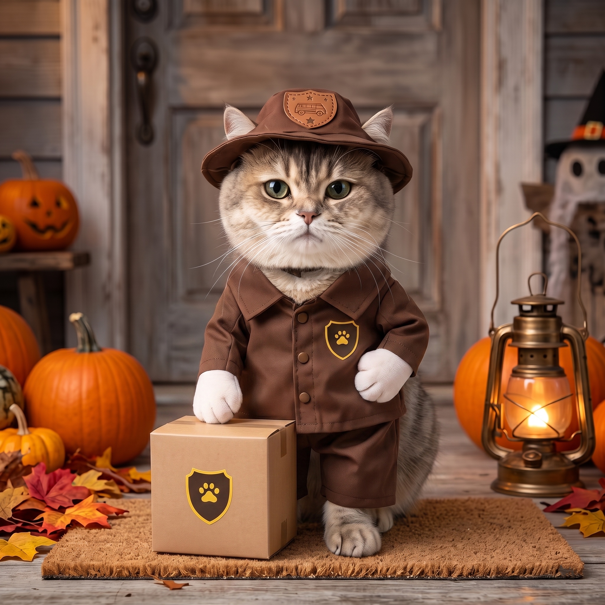 📦"Paws Express" Delivery Dog Costume