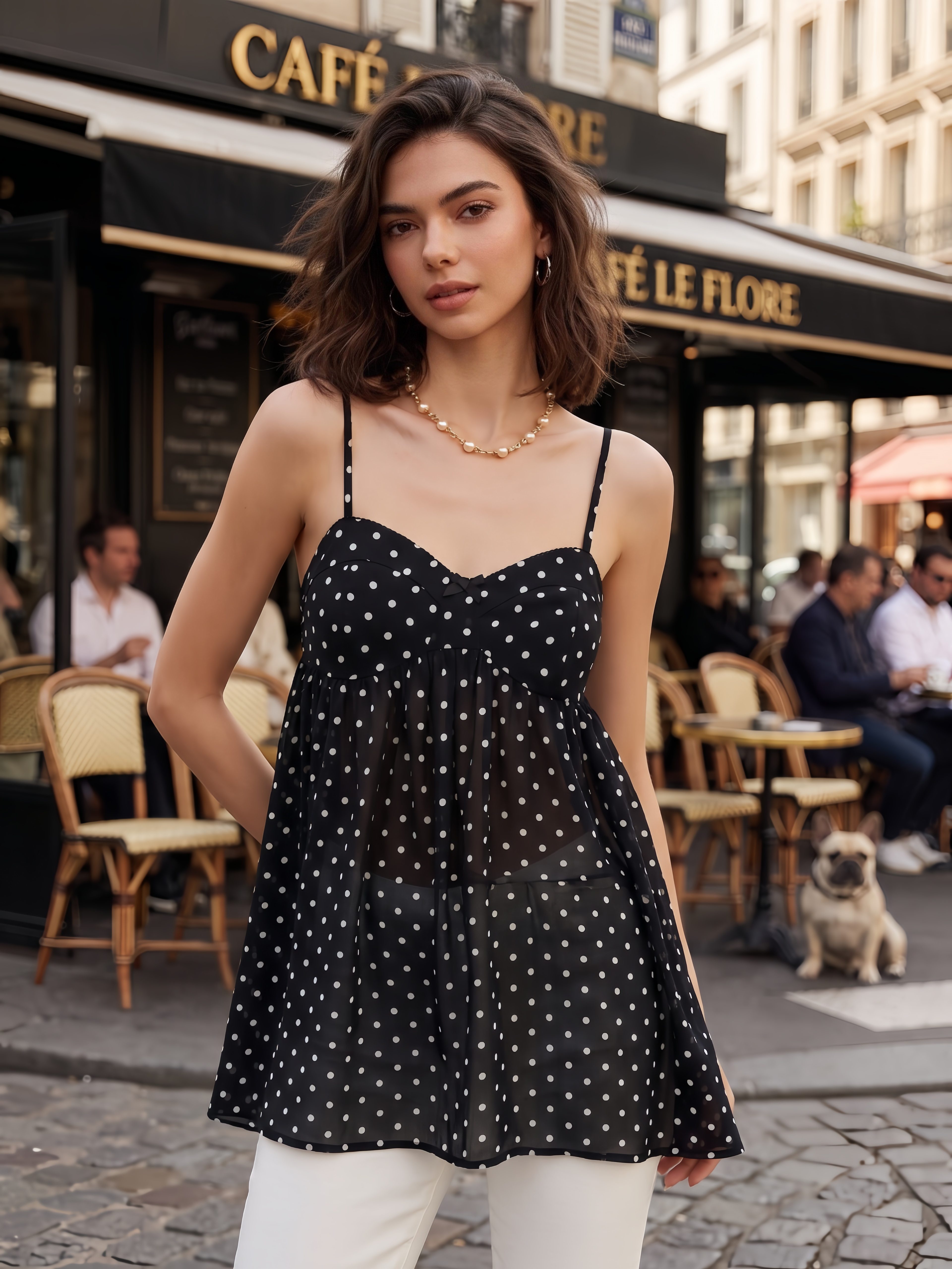 🎀The Euro Summer Lace-Trim Babydoll Cami