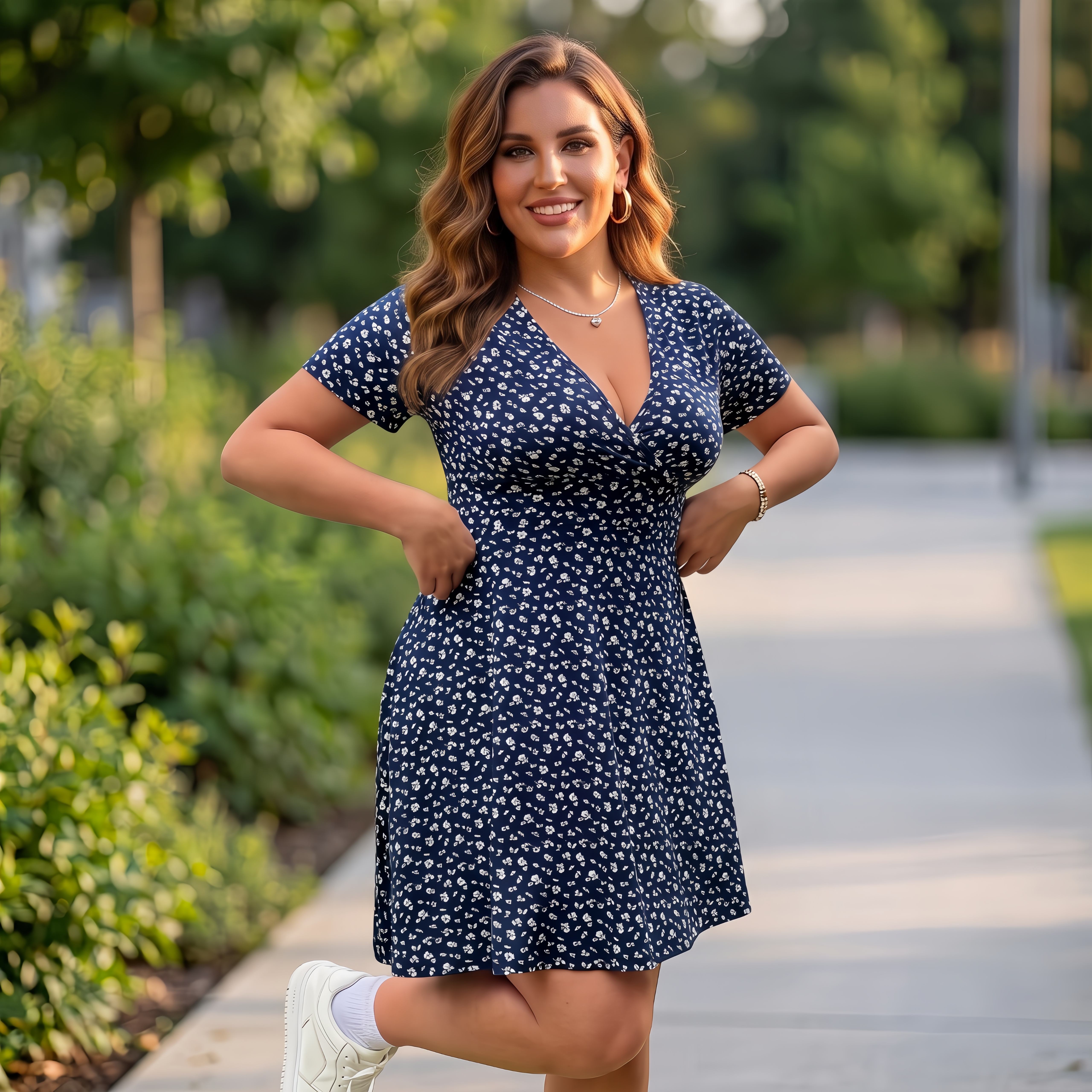 🌿 Effortless Flattery Breathable V-Neck Dress