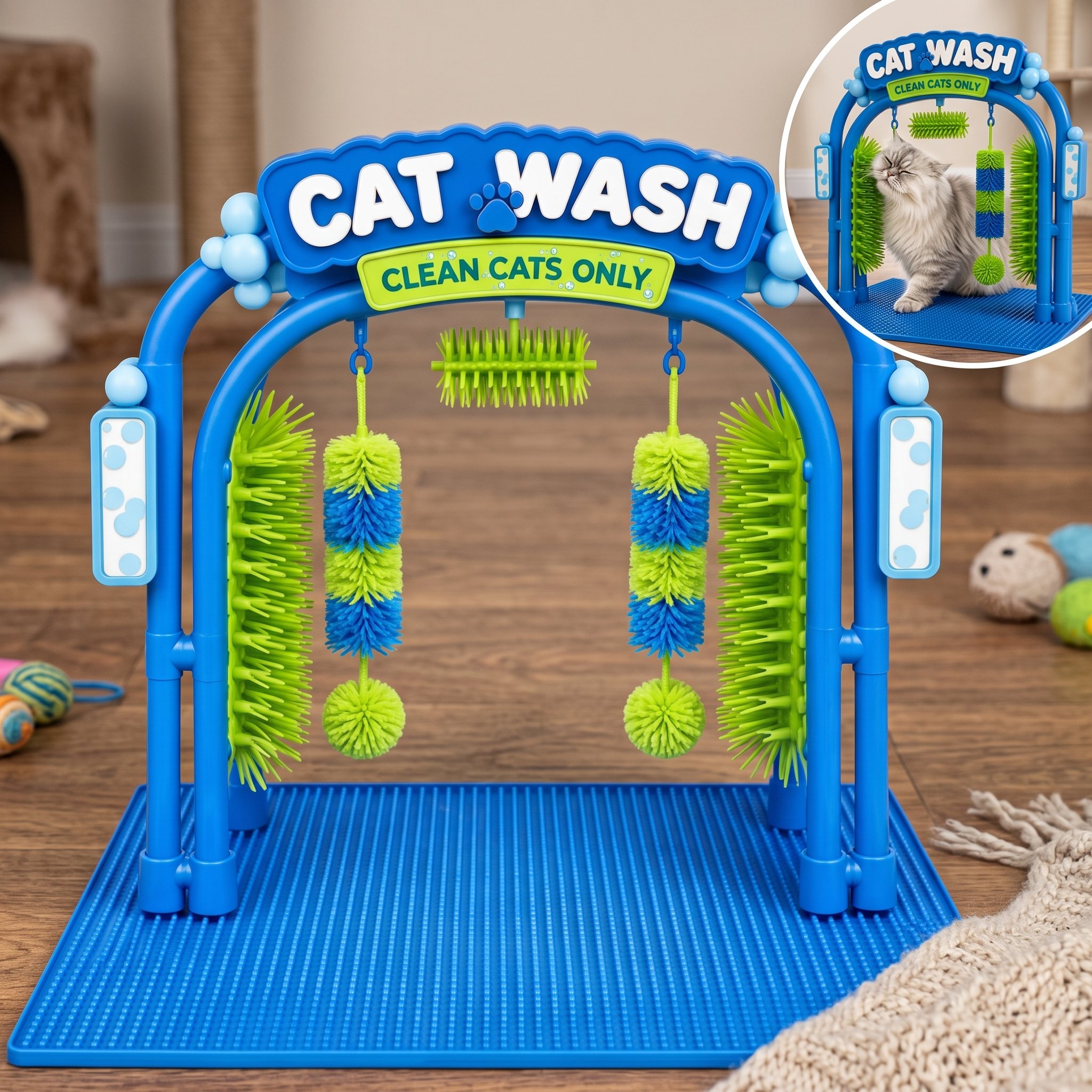 Cat Wash Grooming Station, Self‑Grooming Cat Wash Station (1pc)