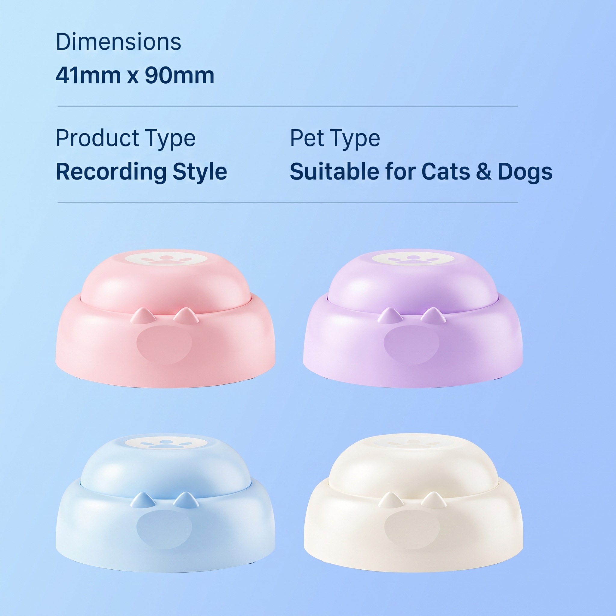 🐾"TalkPaws" Recordable Pet Communication Buttons