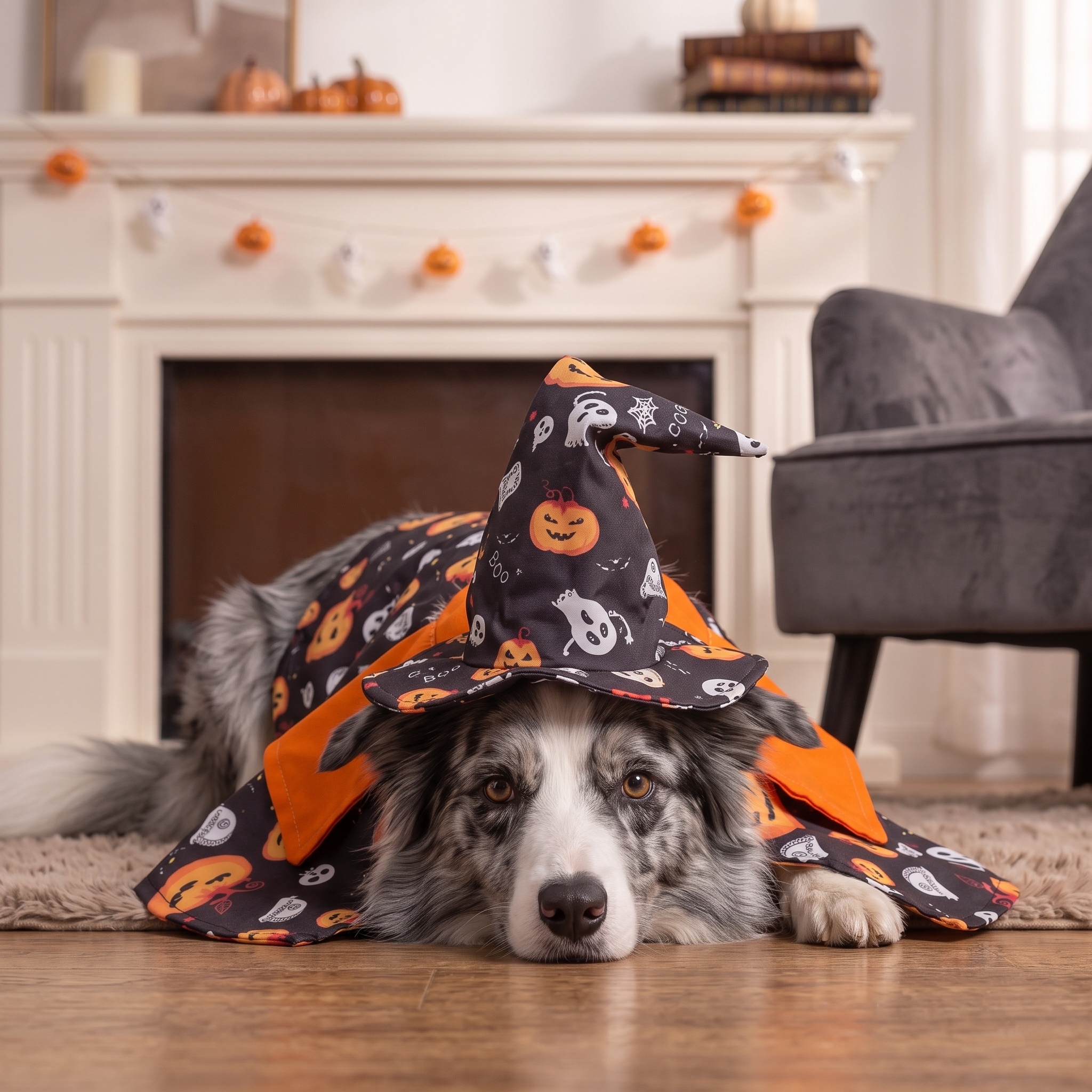 🎃"Spooky-Cute" Pumpkin Pet Costume