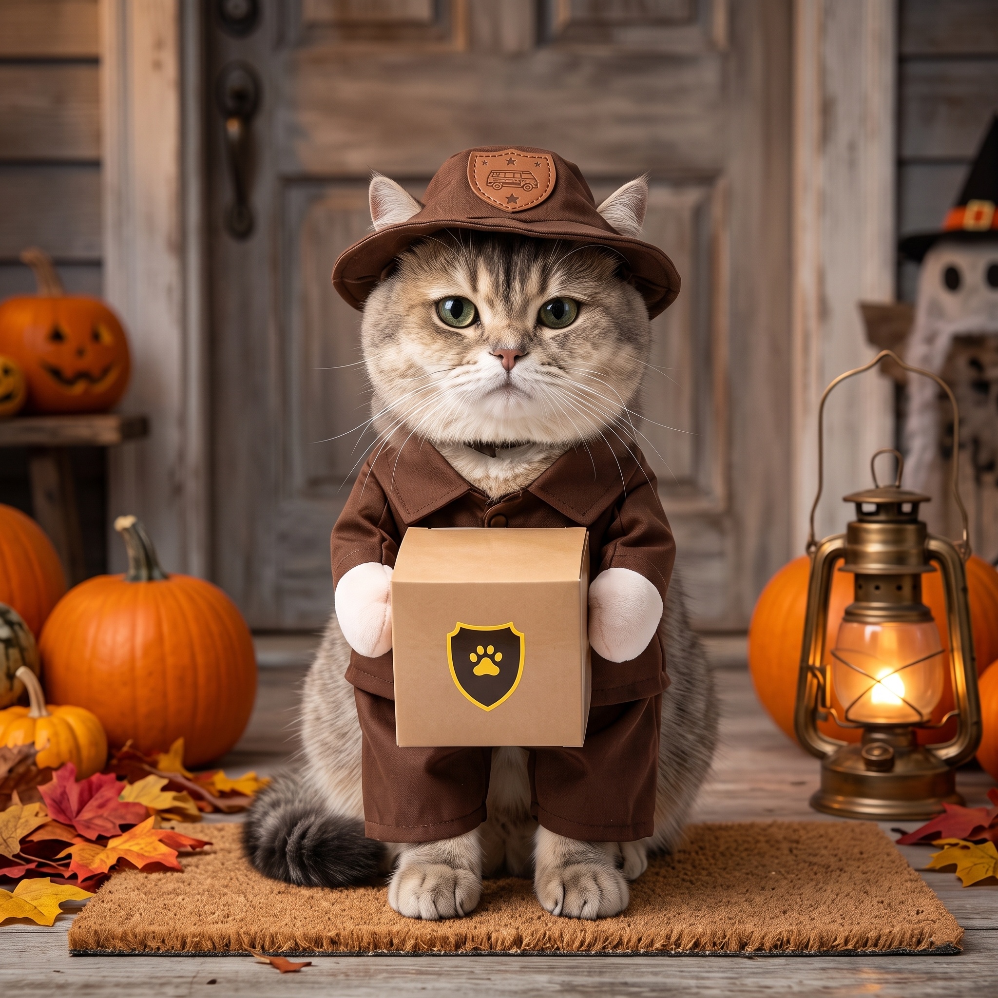 📦"Paws Express" Delivery Dog Costume