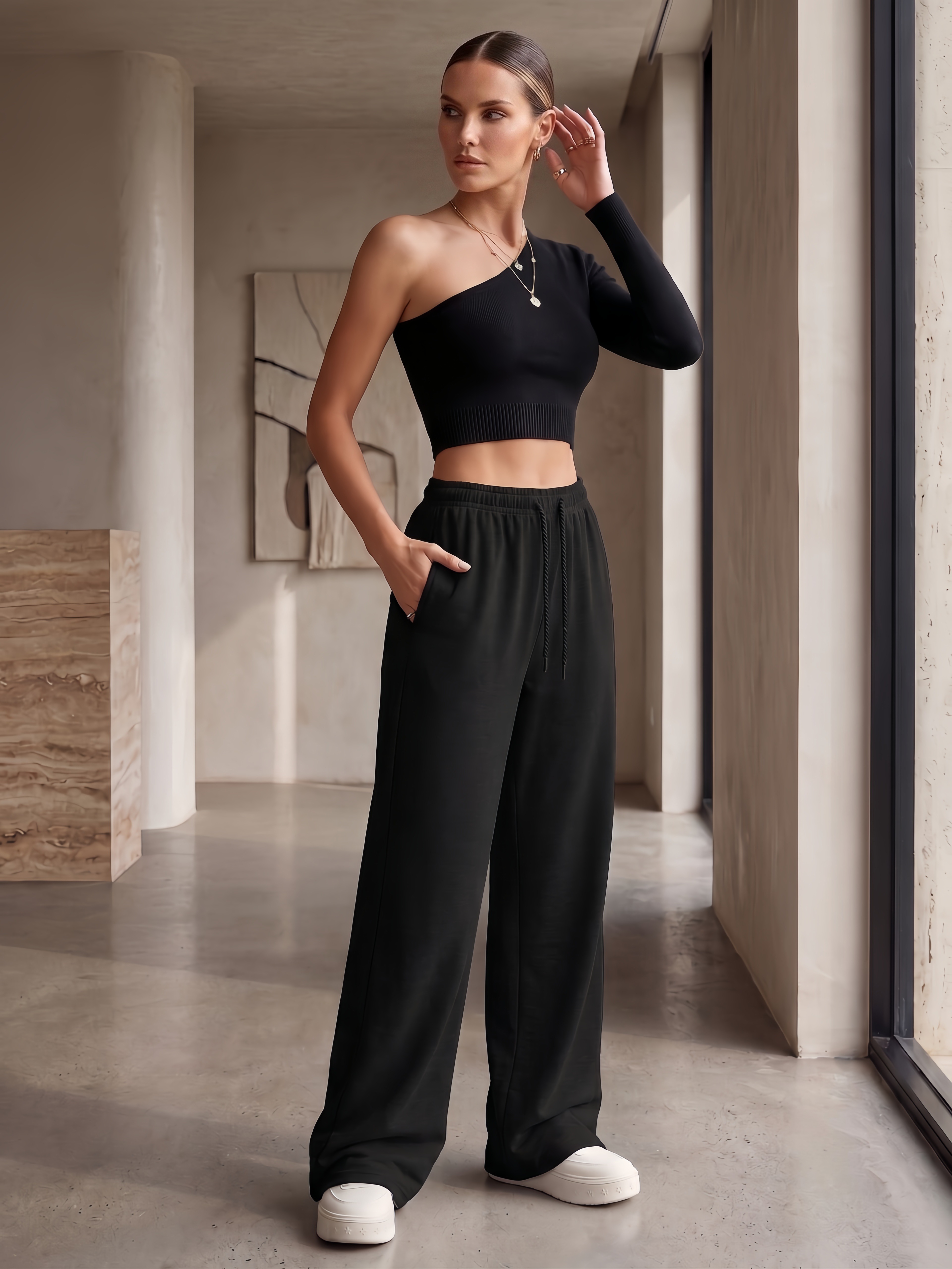❤️"Quiet Luxury" High-Waisted Wide-Leg Lounge Pants