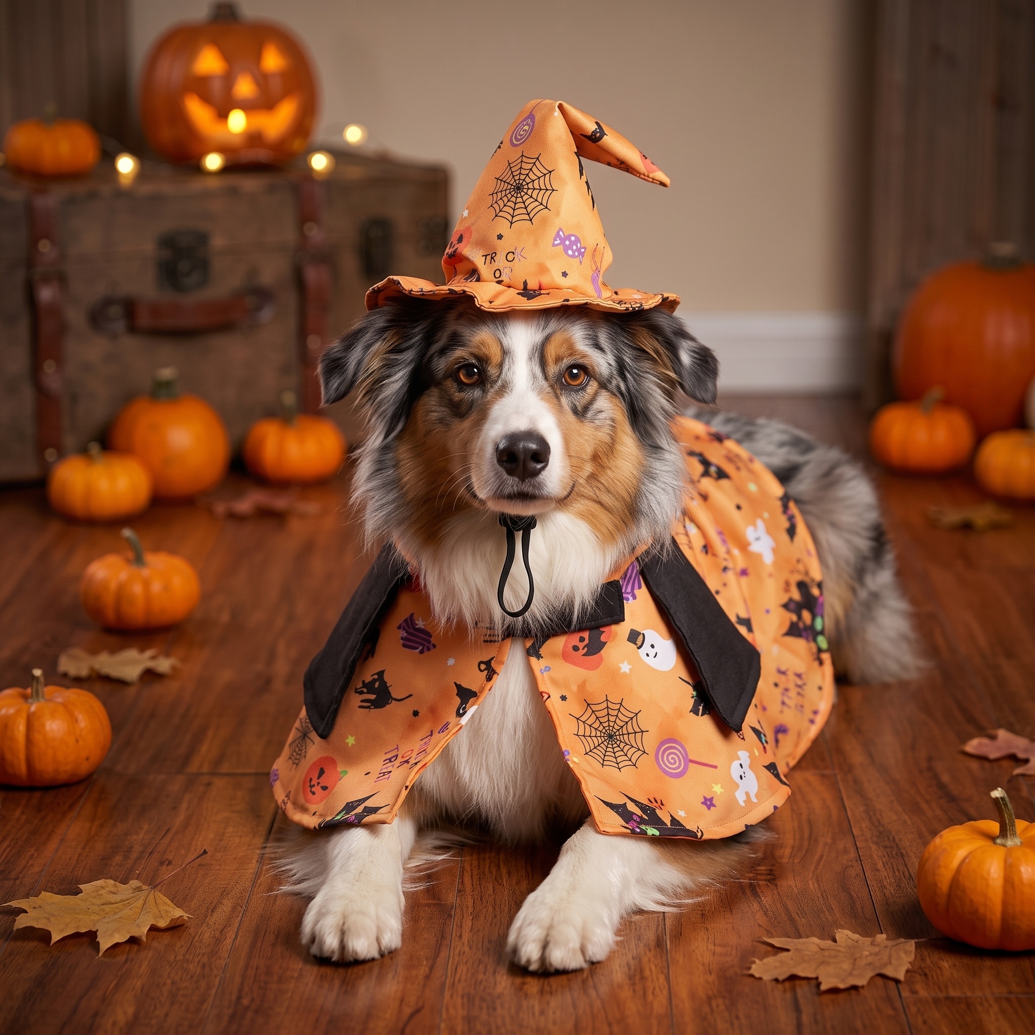 🎃"Spooky-Cute" Pumpkin Pet Costume