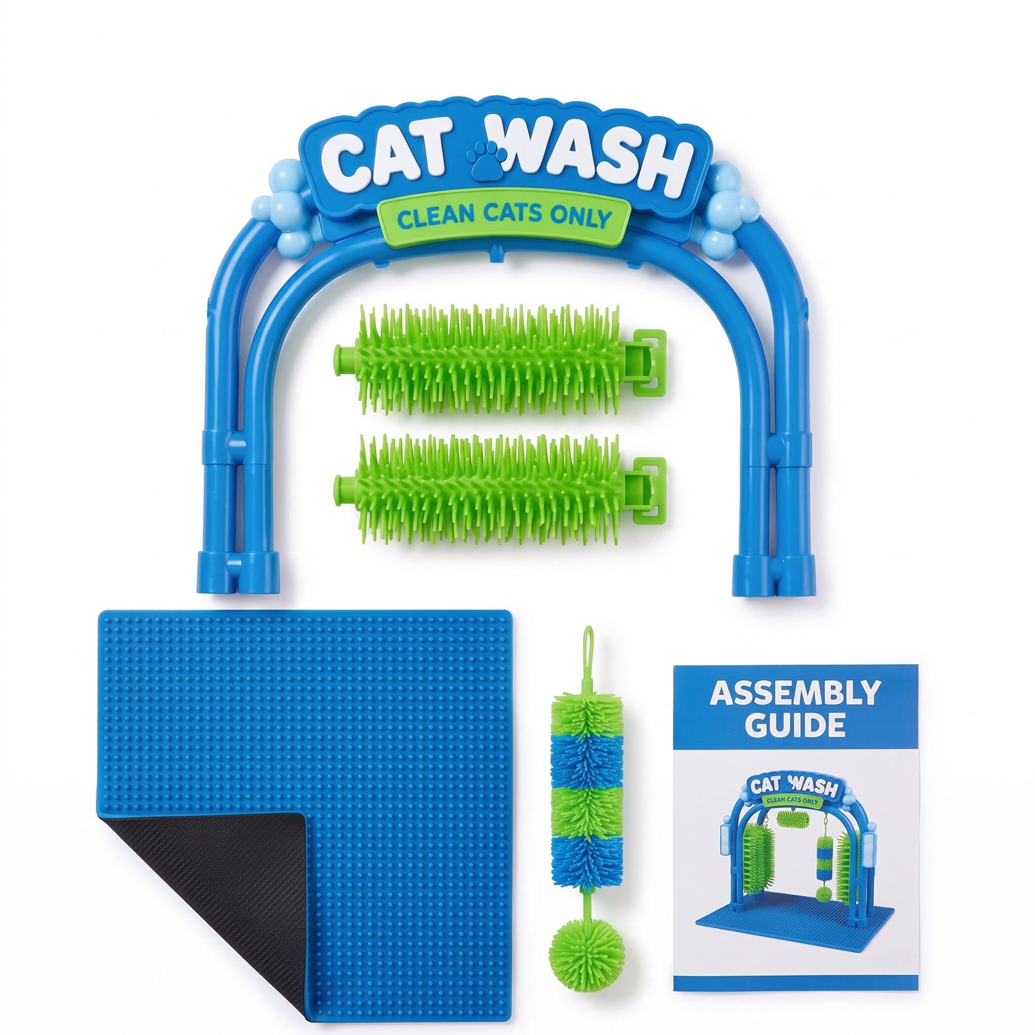 Cat Wash Grooming Station, Self‑Grooming Cat Wash Station (1pc)