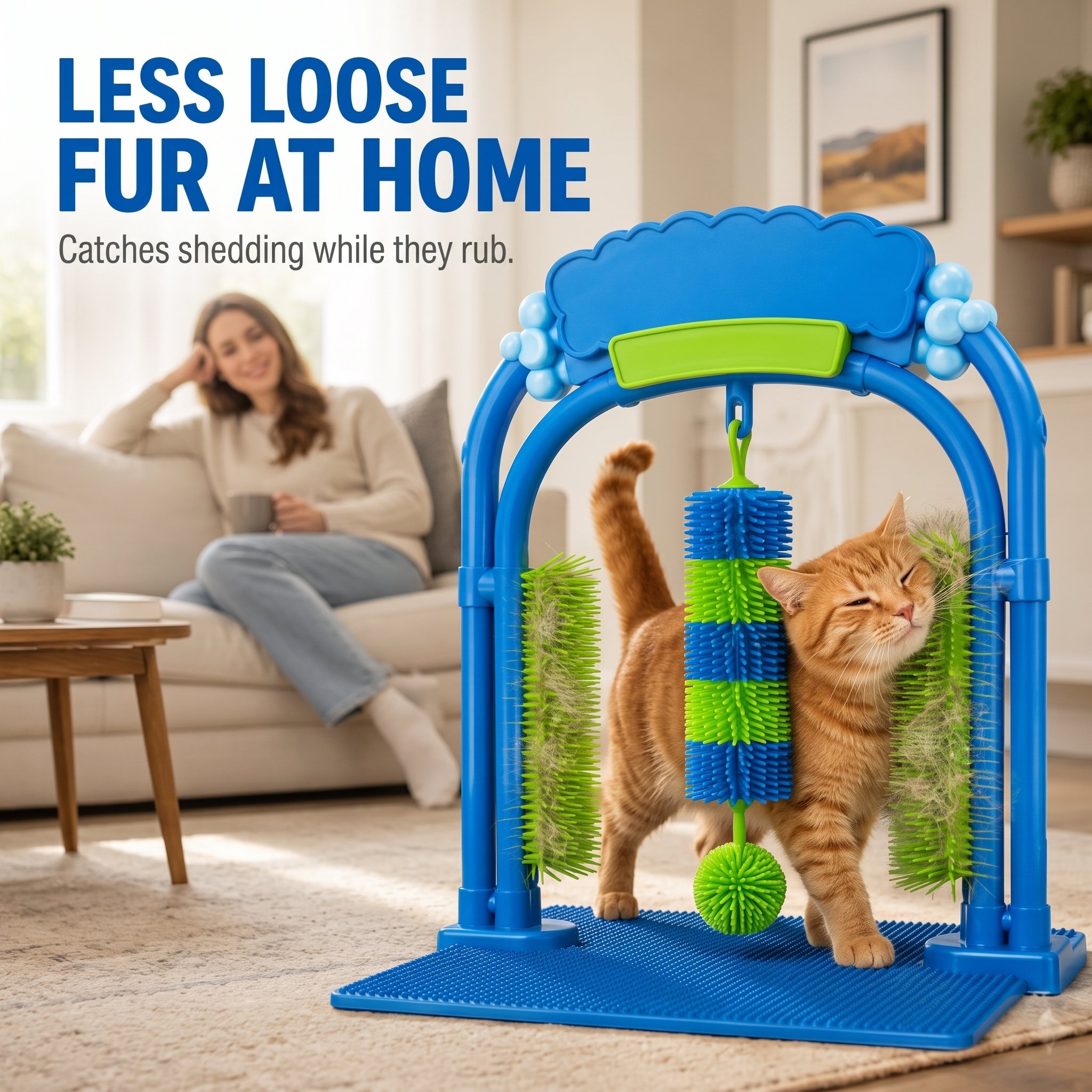 Cat Wash Grooming Station, Self‑Grooming Cat Wash Station (1pc)