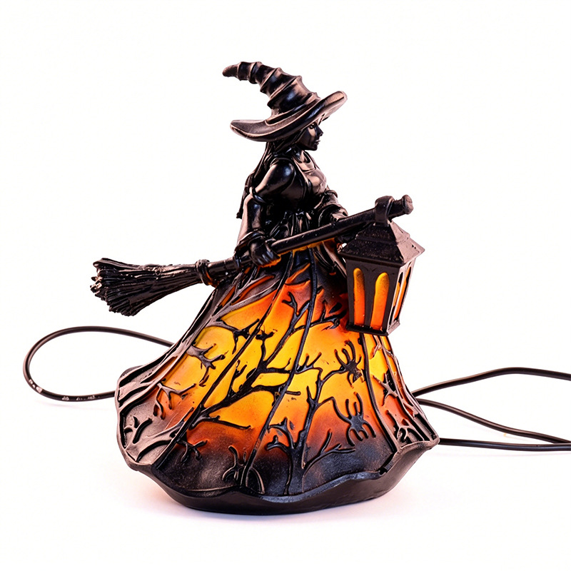 Halloween Light-Up Witch Figurine Decoration