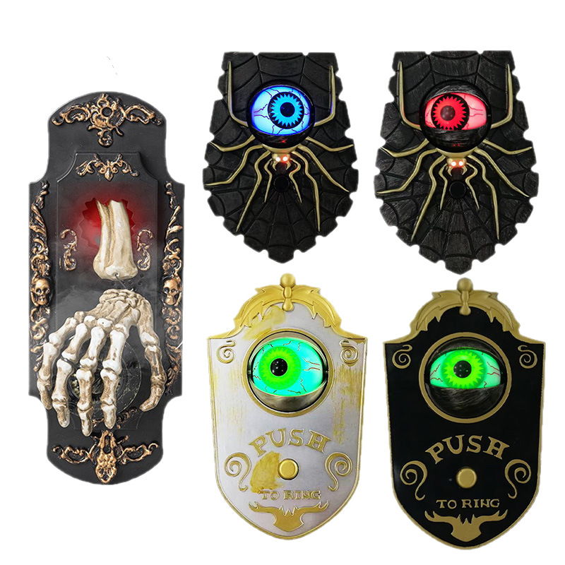 Halloween Glowing Eyeball Doorbell Decoration