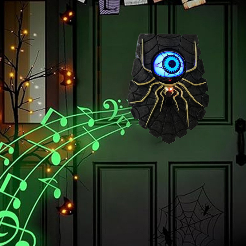 Halloween Glowing Eyeball Doorbell Decoration