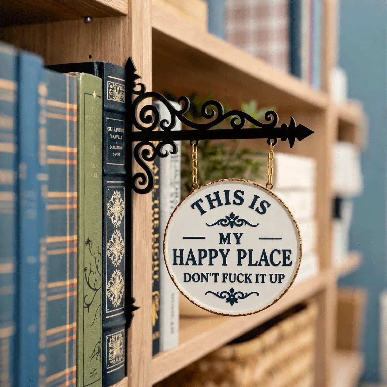 Halloween Bookshelf Lantern Decoration