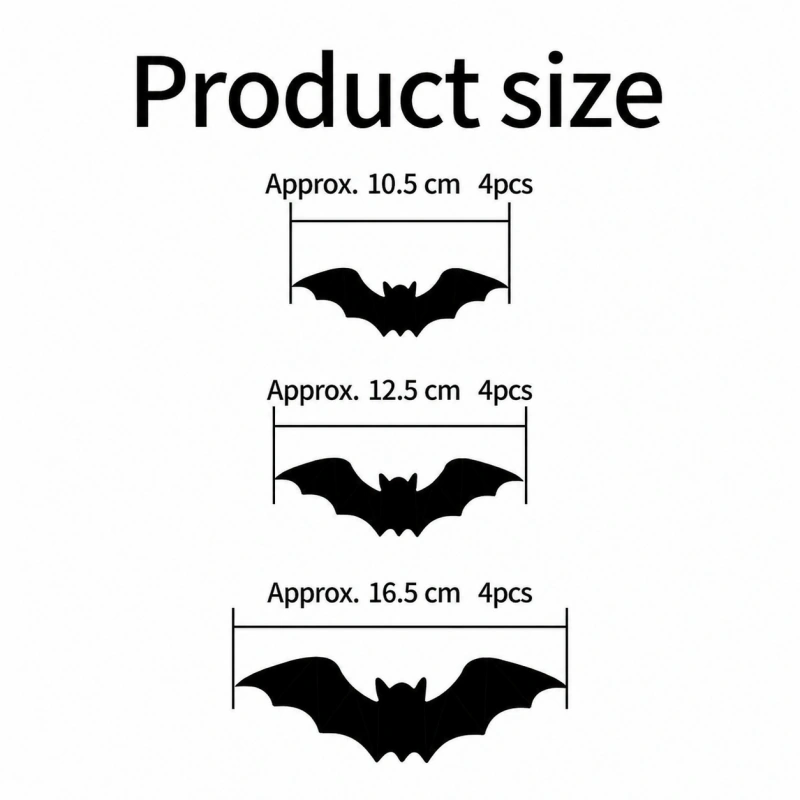 Halloween LED Bat & Spider Wall Decor Set