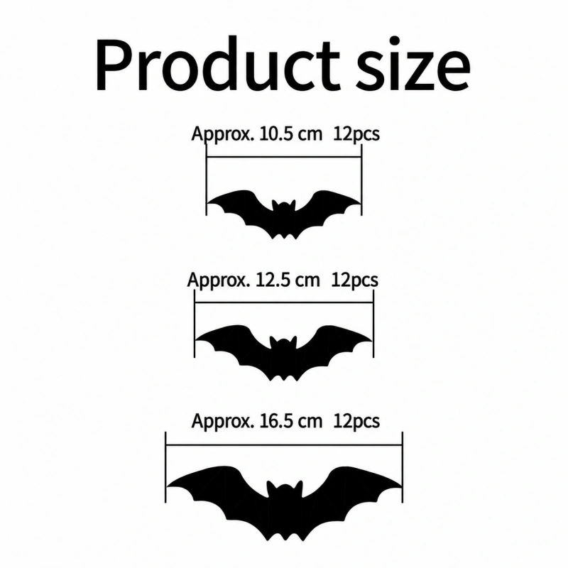 Halloween LED Bat & Spider Wall Decor Set