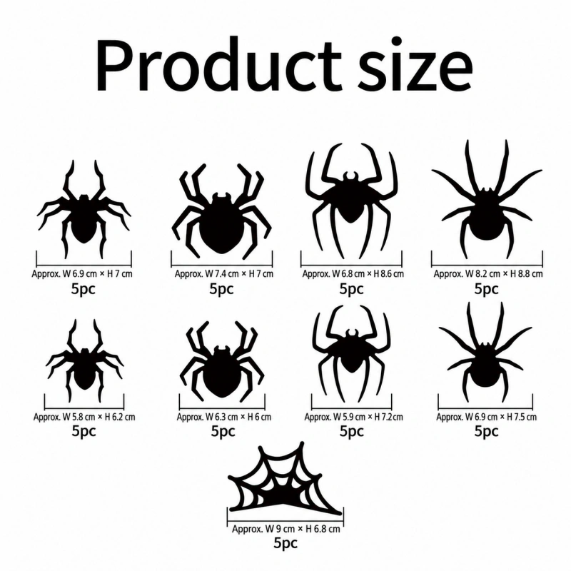Halloween LED Bat & Spider Wall Decor Set