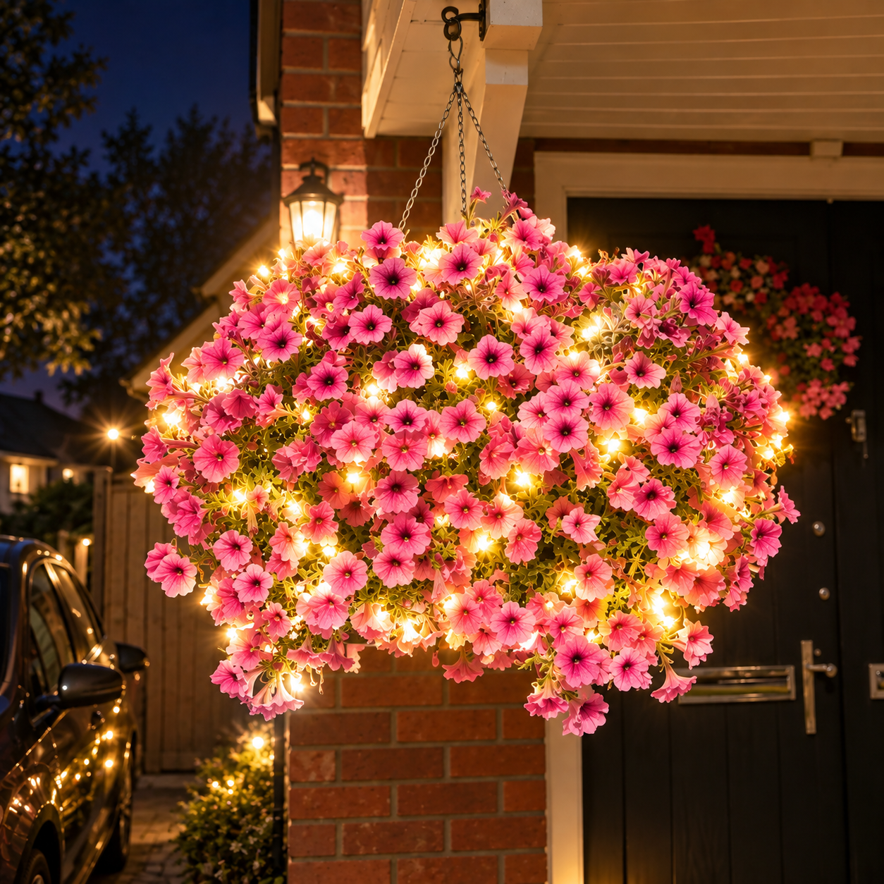 🔥Lighted Artificial Petunias Flowers 🌹 Zero Watering, Zero Maintenance