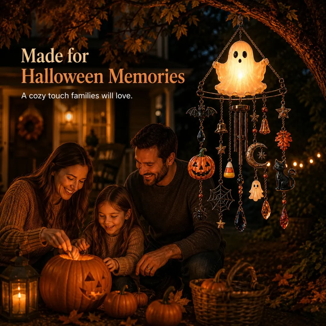 🔥Early Halloween Hot Sale 49% OFF👻 Haunted Glow Ghost Wind Chime