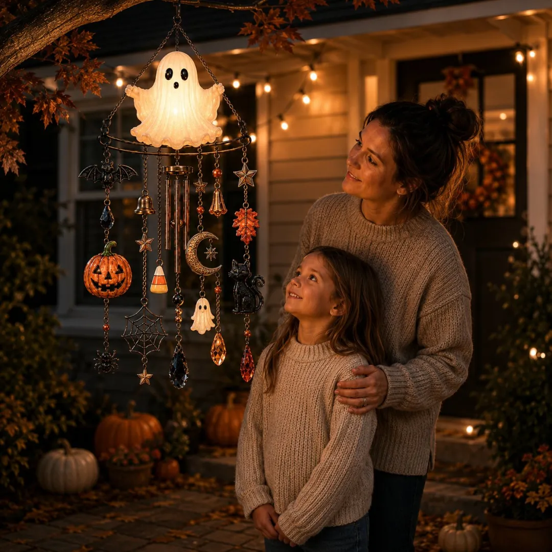 🔥Early Halloween Hot Sale 49% OFF👻 Haunted Glow Ghost Wind Chime