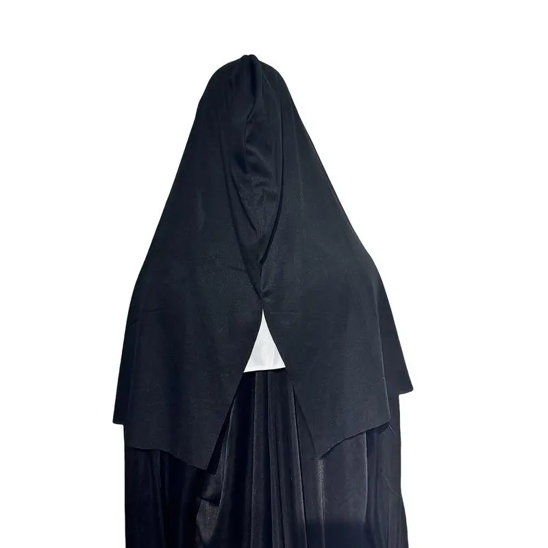 Funky Nun Halloween Latex Mask with Yellow Eyes