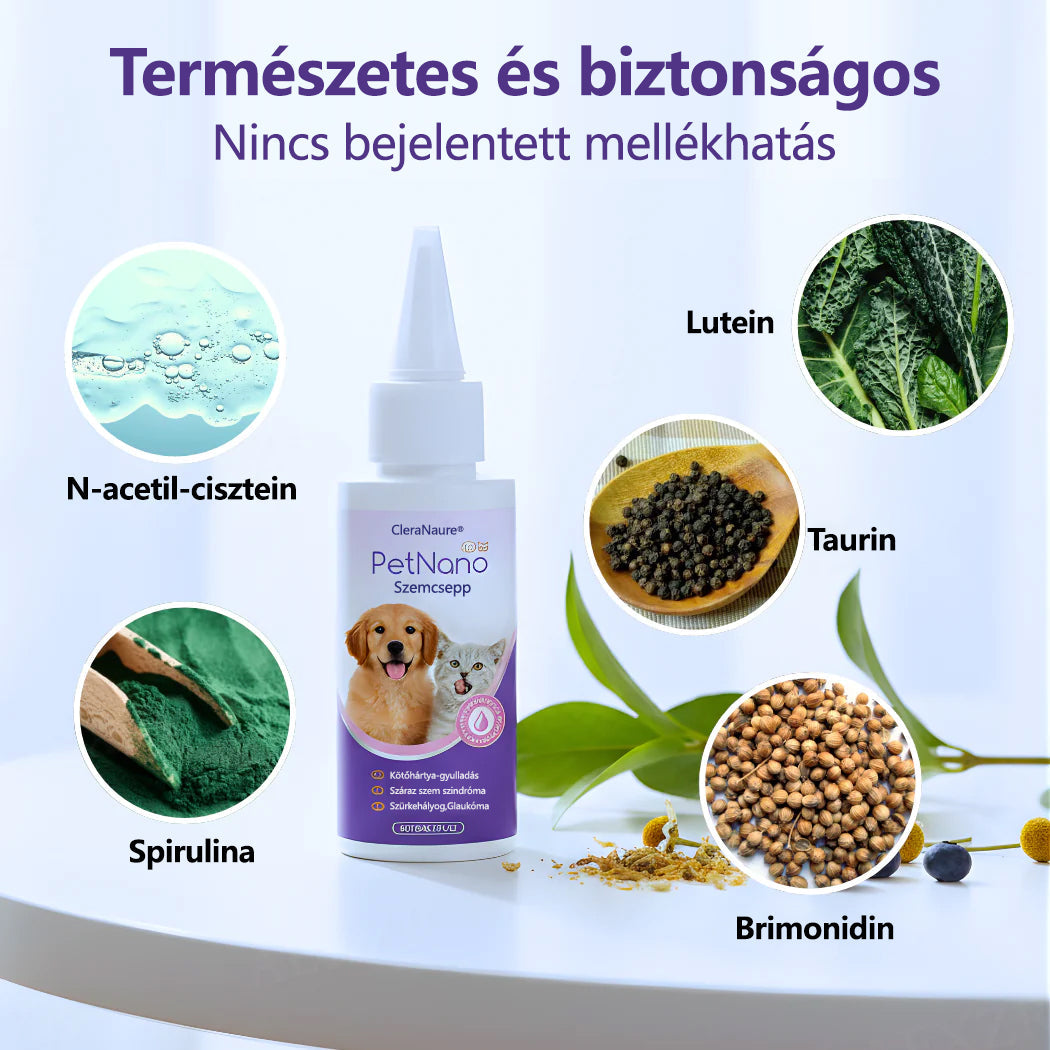 Tylko przez 3 godziny – 40% taniej | Krople do oczu dla zwierząt CleraNaure® PetNano