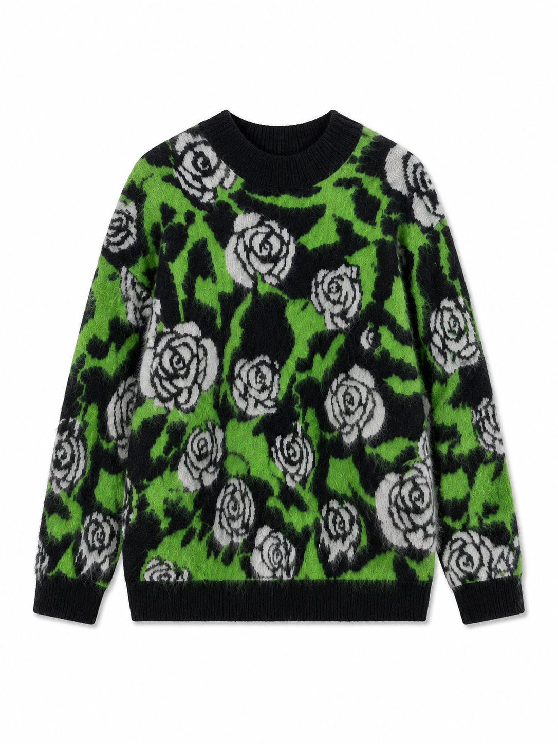 Wholesale custom-made wool and cashmere blended women's knitted pullover.High-quality new style long-sleeved round-neck loose-fitting
