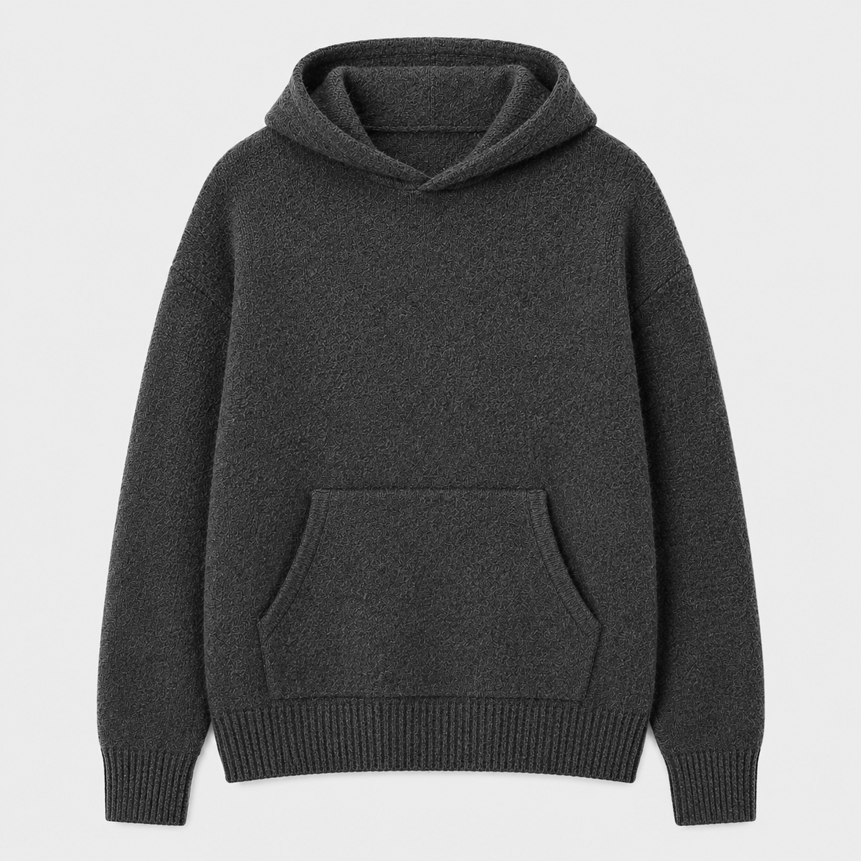 Custom Men's Knitted Hoodie Sweater Pullover Casual Loose Fit Winter Warm Knitwear OEM Wholesale Manufacturer