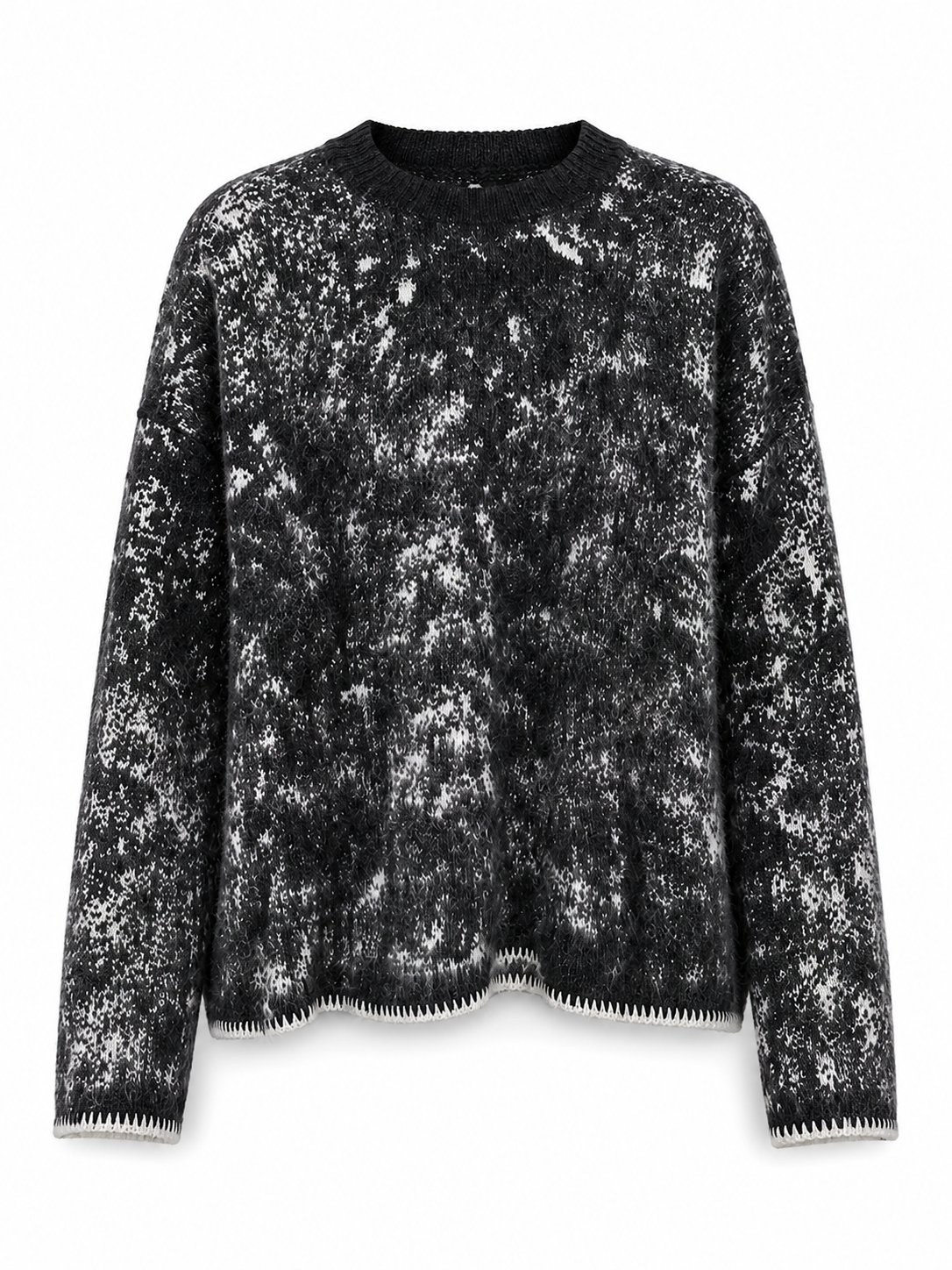 Fall/winter Women's Sweater Long Sleeve Custom Fashion Jacquard Round Neck Loose Knit Jumper for Women Sweater 2026
