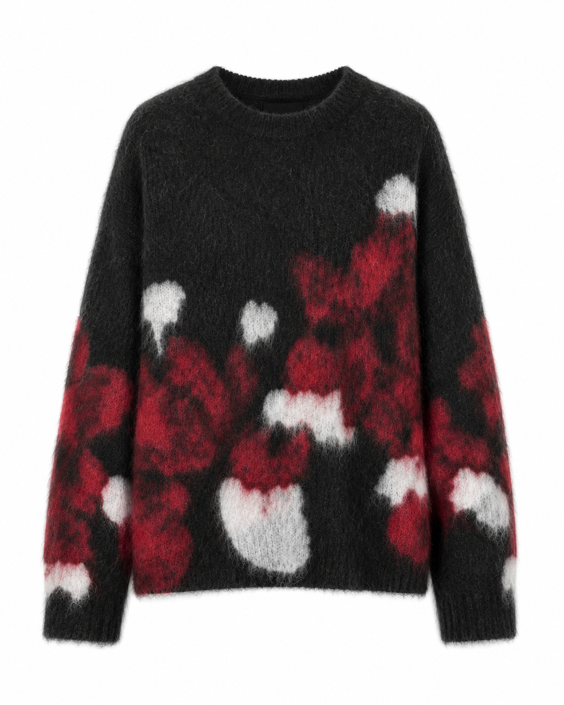 High-quality jacquard loose oversized fashion custom casual long-sleeve knitted women's pullover sweater