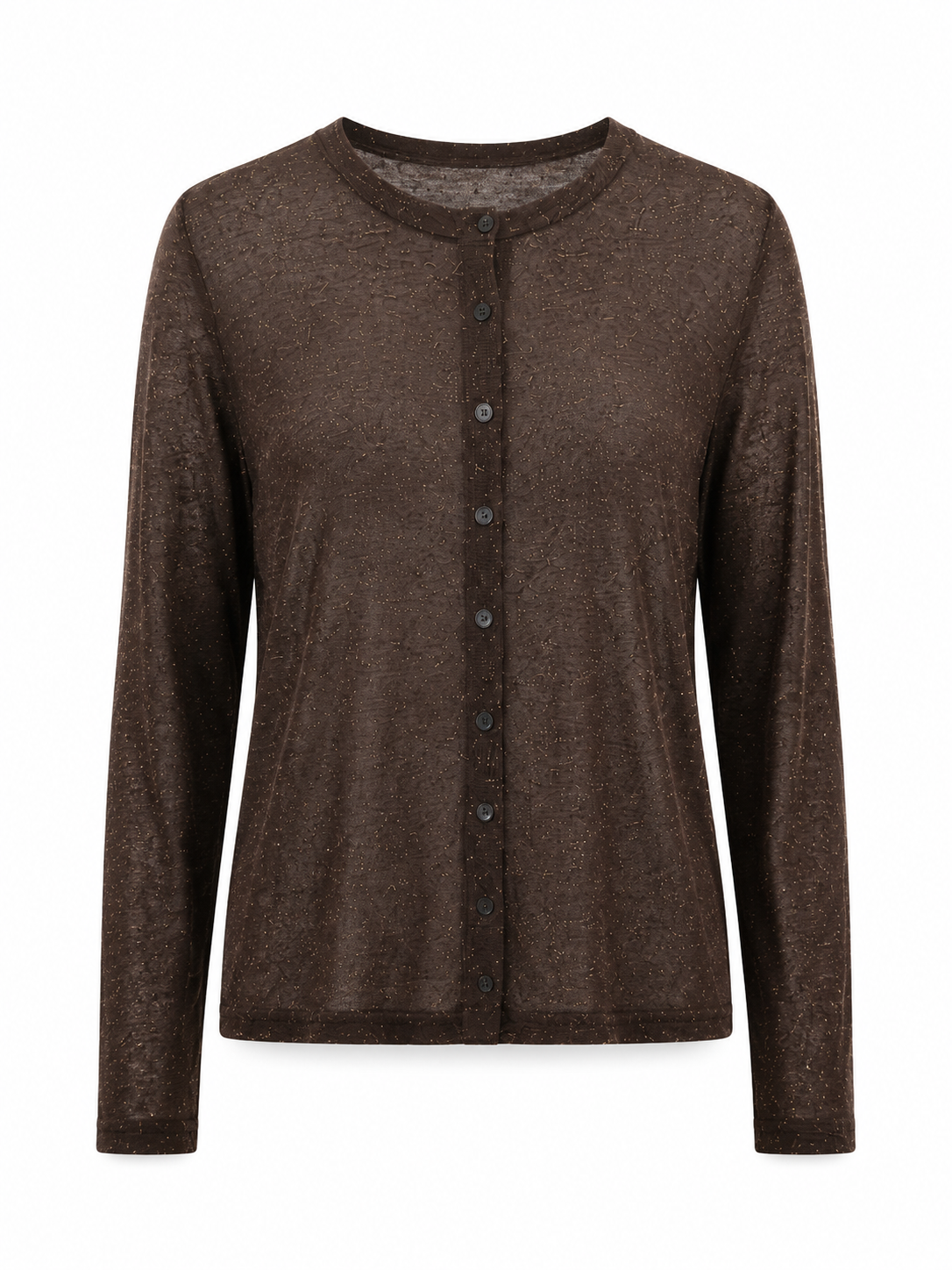High-quality knitted clothing manufacturer offers custom-made summer and autumn semi-transparent long-sleeved short-sleeved tops and knitted cardigans